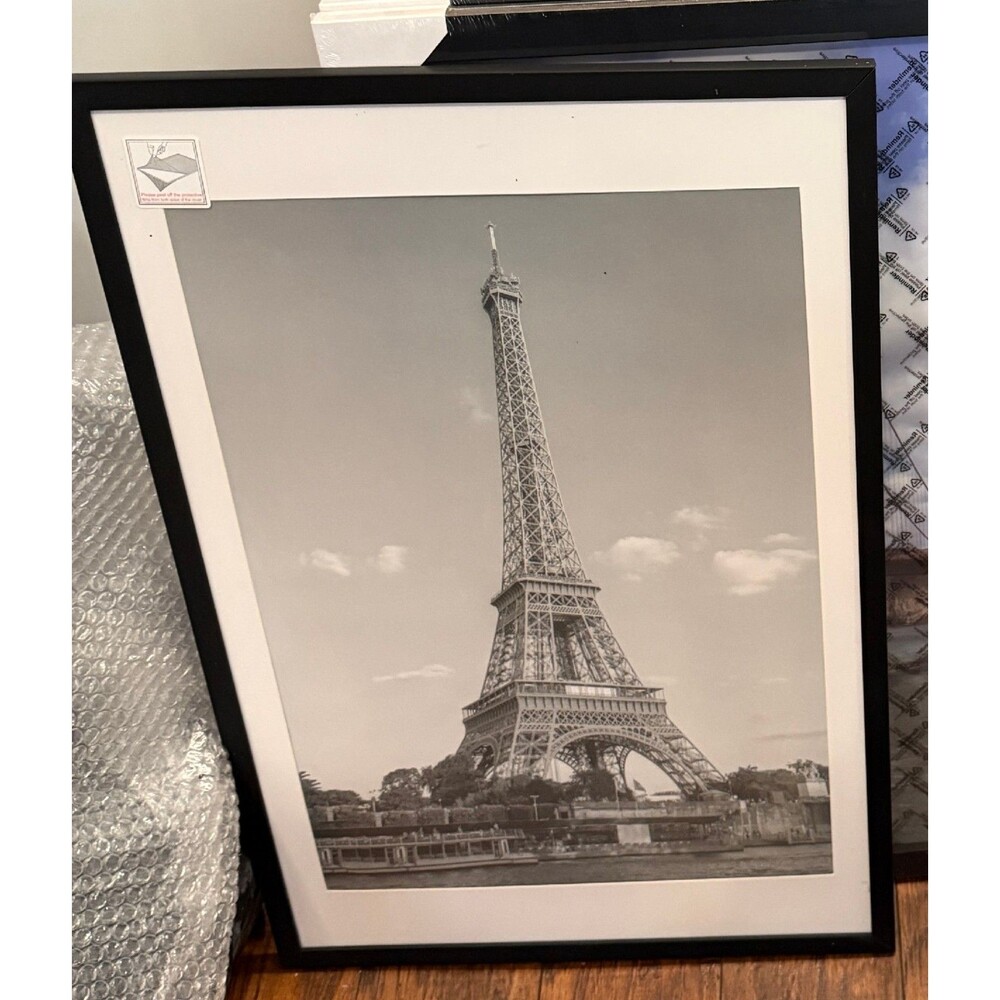 Upsimples - 16x24 Picture Frame, Black with 14x20 Mat, Open Box